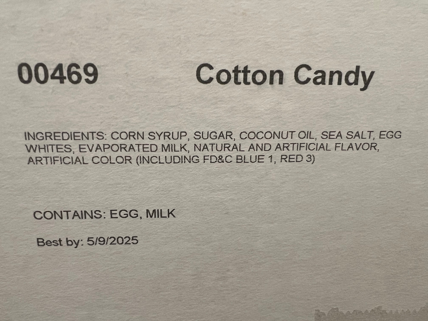 Cotton candy taffy - 2.5 pound