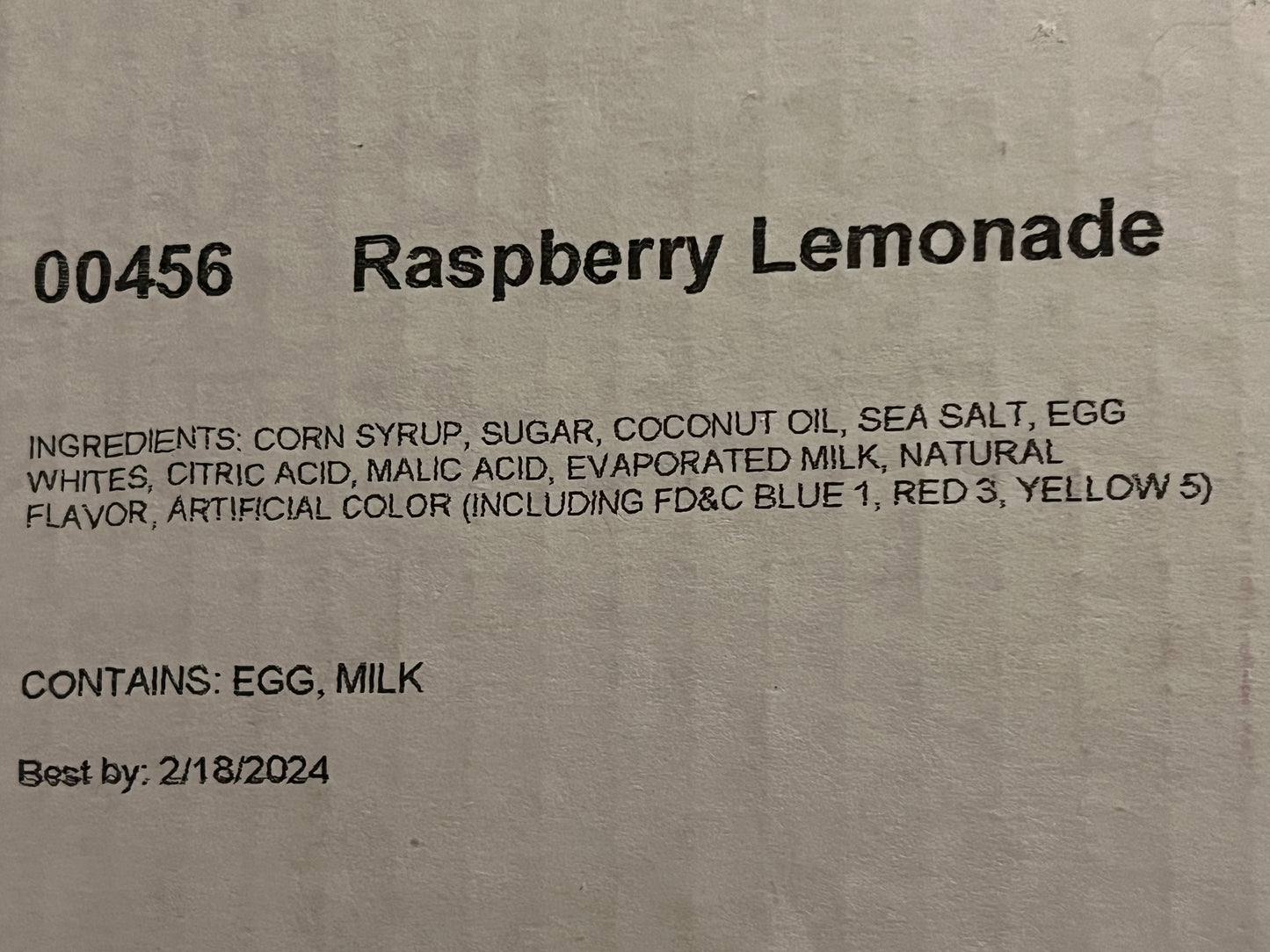 Raspberry lemonade taffy - 2.5 pound
