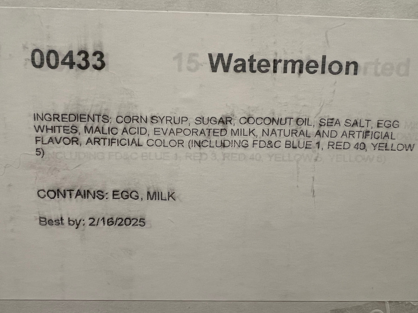Watermelon taffy - 2.5 pound